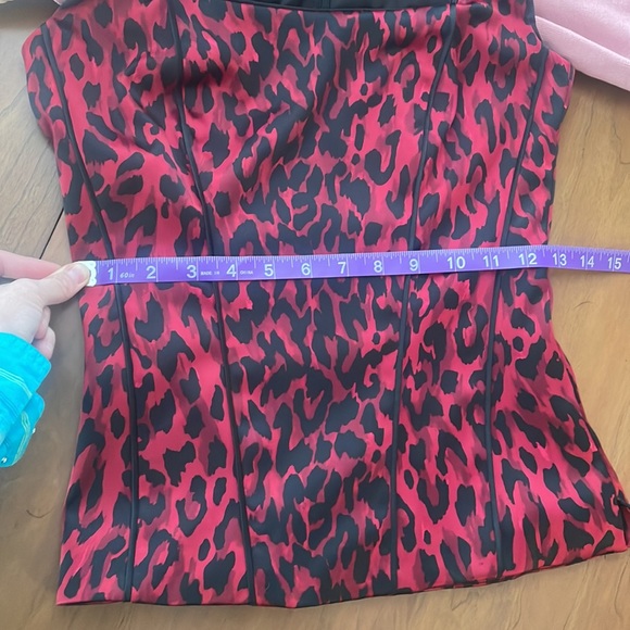 WHBM Red and Black Leopard Top - Picture 6 of 6